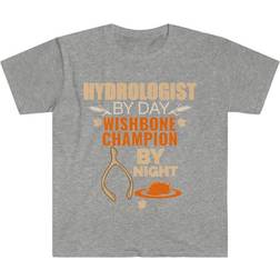 Printify Hydrologist Wishbone Champion by Night Thanksgiving T-shirt Unisex - Sport Grey