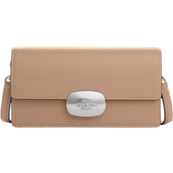 Coach Eliza Small Flap Crossbody - Silver/Taupe