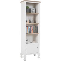 CLP Dorma Standing White Bücherregal 190cm