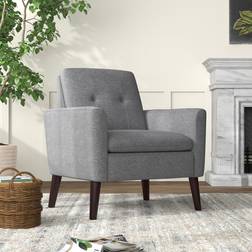 Mercury Row Bopp Light Gray Armchair 33.5"