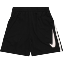 Nike Boy's Dri-FIT Graphic Training Shorts - Black/White/White