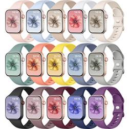 Replacement Strap for Apple Watch 40/38/44/42/41/45/49mm 15-Pack