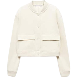 Mango Toledo Bomber Jacket - Ecru