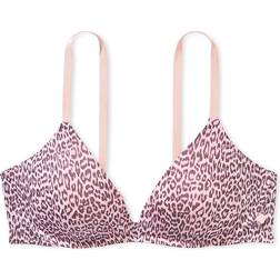 Victoria's Secret Sexy Tee Push Up Wireless Smooth Bra - Pink Leopard