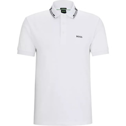 Hugo Boss Paule Ncsa Interlock Slim-Fit Polo Shirt - White