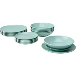 Ikea Färgklar Light Turquoise Teller-Set 18Stk.