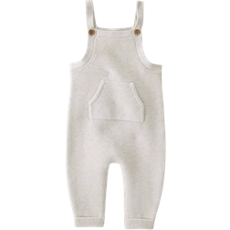 Carter's Baby's Sweater Knit Overalls - Heather Gray