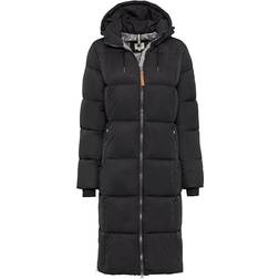 Camel Active Quilted Coat with Hood - Black