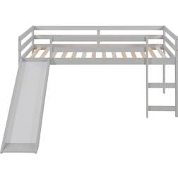 Loft Bed with Slide 41.8x79.5"