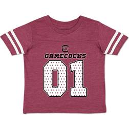 College Kids Store South Carolina Gamecocks Toddler Crew Neck Short Sleeve Football Tee