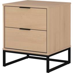 Ebuy24 Luna Oak/Black Nachttisch 45x50cm