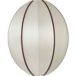 Oi Soi Oi Indochina Classic Oval Offwhite/Bordeaux Lampenschirm 44cm