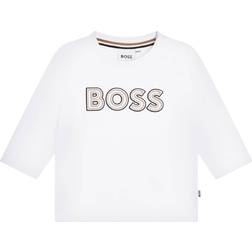 Hugo Boss Boy's Long Sleeve T-shirt - White