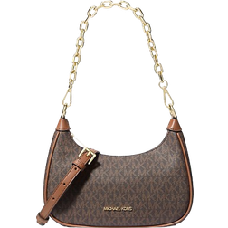 Michael Kors Cora Medium Signature Logo Shoulder Bag - Brown