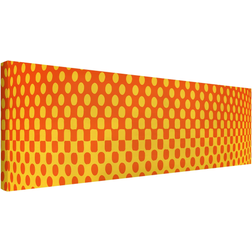 Micasia Retro Disco Ball Yellow/Orange Wanddeko 60x20cm