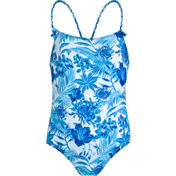 Vilebrequin One-Piece Swimsuit Tahiti Flowers - White