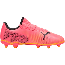 Puma Youth Future 7 Play FG/AG - Sunset Glow/Black/Sun Stream