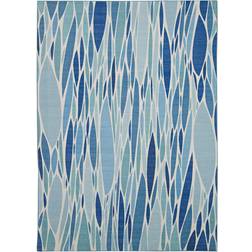 Linon Area Rug Blue, White 24x36"