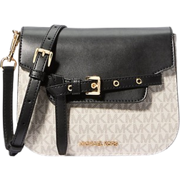 Michael Kors Emilia Small Logo Crossbody Bag - Vanilla/Black