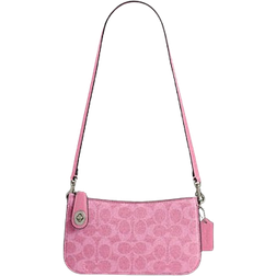 Coach Penn Shoulder Bag In Signature Canvas - Signature Coated Canvas/Silver/Vivid Pink