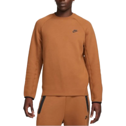 Nike Men's Crew Sportswear Tech Fleece - Light British Tan/Black