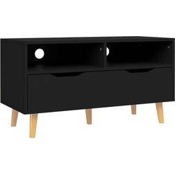 vidaXL 326778 Black TV Bench 35.4x19.1"