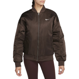 Nike Women's Sportswear Reversible Varsity Bomber Jacket - Baroque Brown/Black/Sail