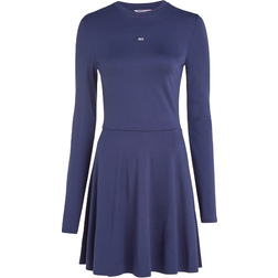 Tommy Jeans Essential Fit and Flare Dress - Twilight Navy