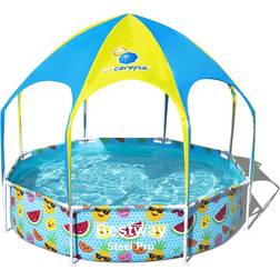 Bestway Steel Pro UV Careful Splash in Shade Round Above Ground Pool Set