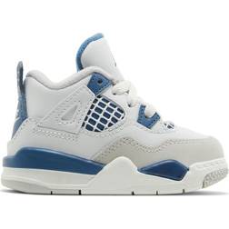 Nike Air Jordan 4 Retro Industrial Blue TD - Off White/Neutral Grey/Military Blue