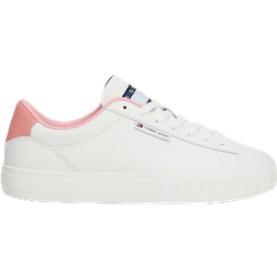 Tommy Jeans Essential Logo Leather Cupsole W - Tickled Pink