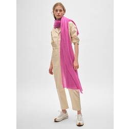 White + Warren Cashmere Mesh Travel Wrap Fondant Pink