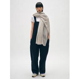 White + Warren Cashmere Mesh Travel Wrap Misty Grey Heather