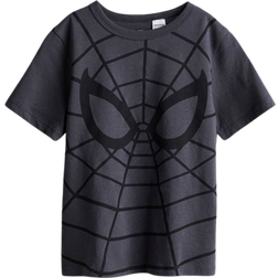 H&M Printed Cotton T-shirt - Dark Grey/Spider Man (1117462018)