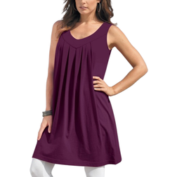 Roaman's Women's Swing Ultimate Tunic Tank Top Plus Size - Dark Berry