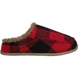 Deer Stags Kid's Lil Nordic Plaid - Red/Black