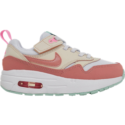 Nike Air Max 1 EasyOn PSV - White/Red Stardust/Guava Ice/Pink Spell
