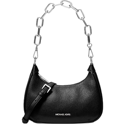 Michael Kors Cora Medium Pebbled Leather Shoulder Bag - Black