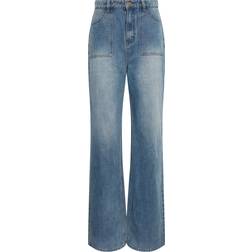 LTS Wide Leg High Waisted Jeans - Blue