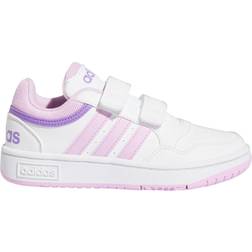 Adidas Kid's Hoops 3.0 CF C - Cloud White/Lilac/Violet Fusion