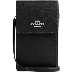 Coach North South Phone Crossbody - Silver/Black