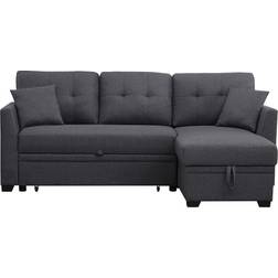 Alexent Sleeper Dark Gray Sofa 81.5" 3 Seater
