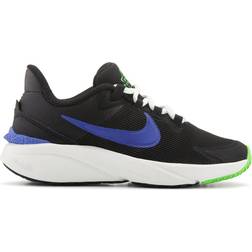 Nike Star Runner 4 GS - Black/Summit White/Green Strike/Racer Blue