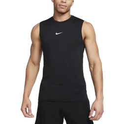 Nike Men's Pro Dri-FIT Slim Sleeveless Top - Black/White