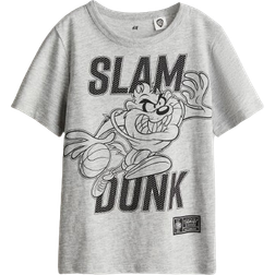 H&M Kinder Baumwoll-T-Shirt mit Print - Graumeliert/Looney Tunes (1117462020)
