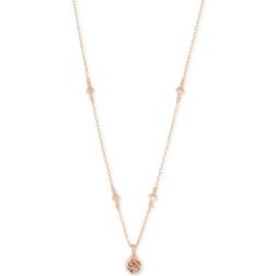 Kendra Scott Nola Pendant Necklace - Rose Gold/Drusy