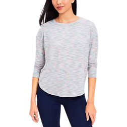 Loft Marled Ribbed Shirttail Top - Lou & Grey