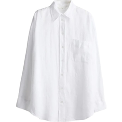 H&M Oversized Linen Shirt - White