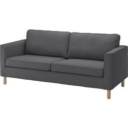 Ikea Parup Vissle Grey Sofa 206cm 3-Sitzer