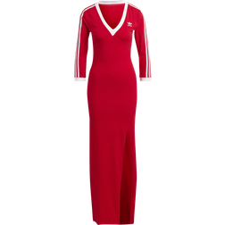 Adidas Adicolor Classics 3-Stripes Maxi Dress - Better Scarlet